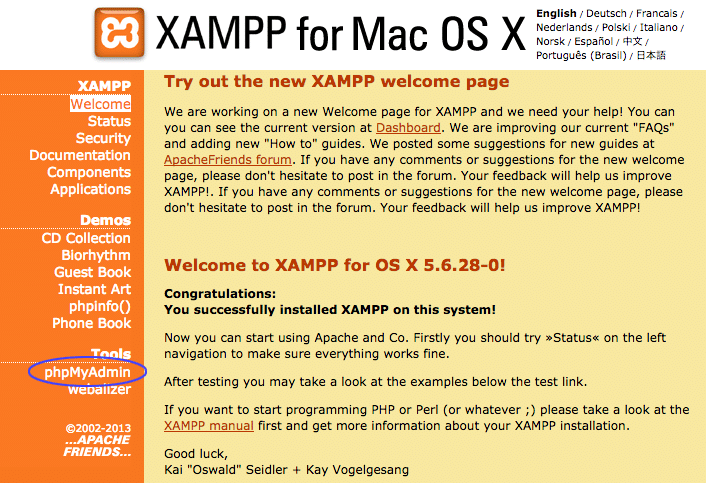 xampp localhost