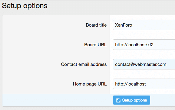 XenForo forum installation, securing, and configuring